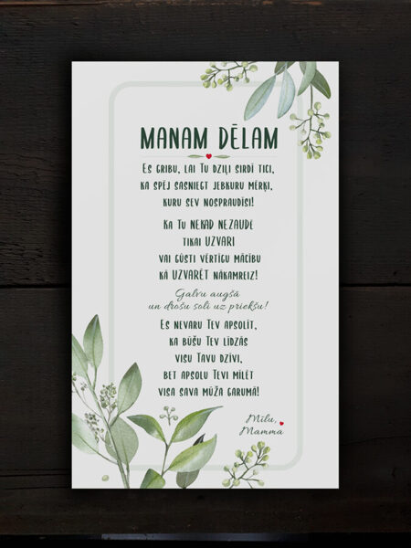 Dekoratīvi dēlīši dēliem