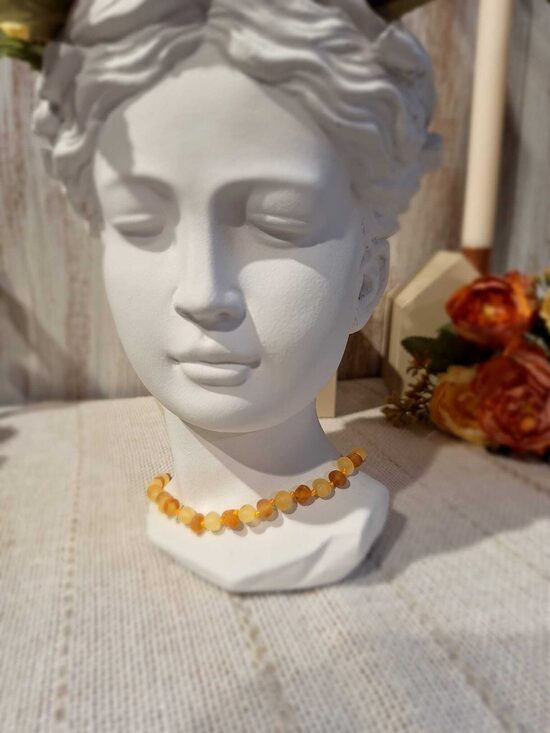 Dzintara krellītes matētas medus krāsā 33cm