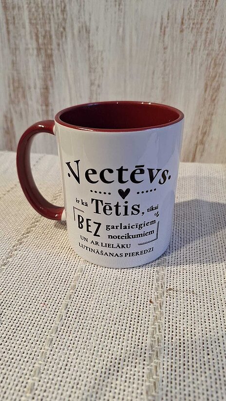 Krūze Vectēvs ir kā Tētis