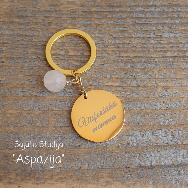 Atslēgu piekariņš ar medaljonu Visforšākā