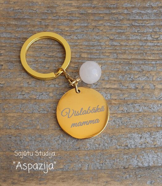 Atslēgu piekariņš ar medaljonu Vislabākā