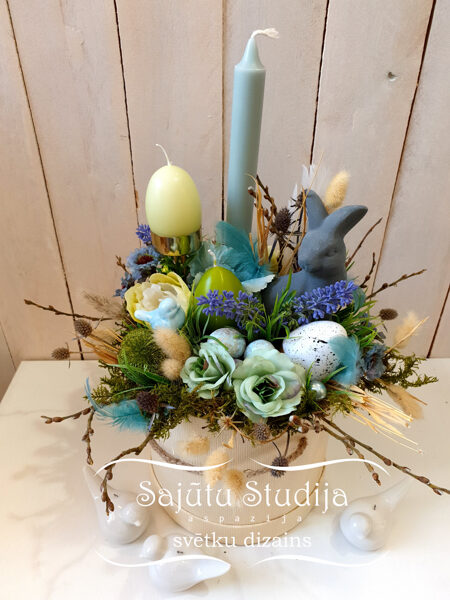 Lieldienu kompozīcija baltā kārbā (lielā)